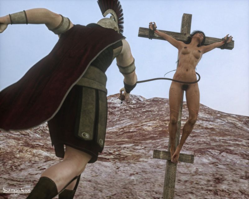 how the romans crucified women