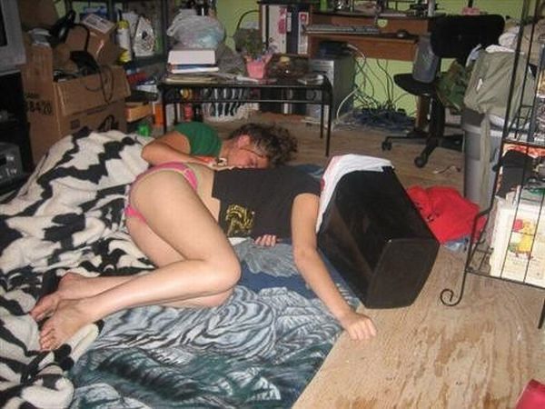 passed out drunk naked guys