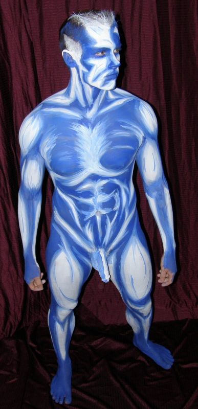 body paint penis