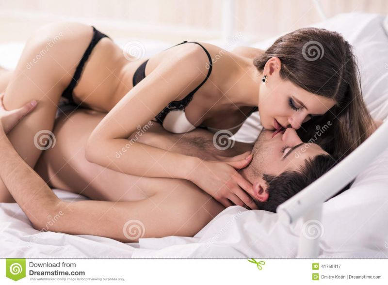 hot couple kissing