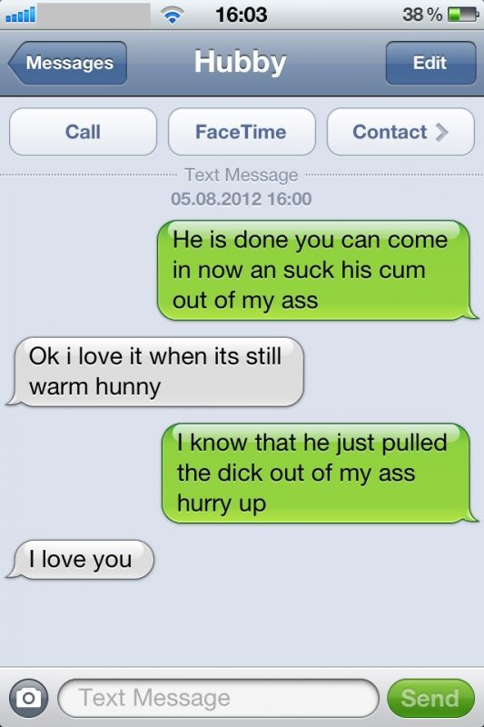 Messages cuckold text Friend Text