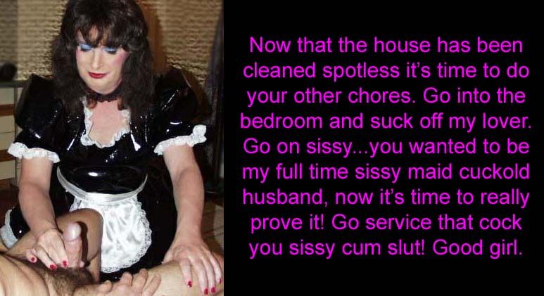 transformed into sissy maid husband