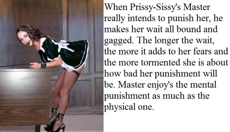 trapped sissy maid caption