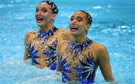 synchronized swimming girls
