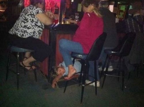 drunk lesbian passed out