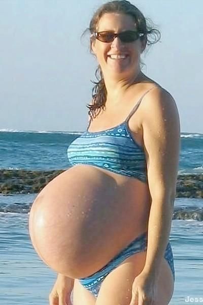 pregnant bikini models