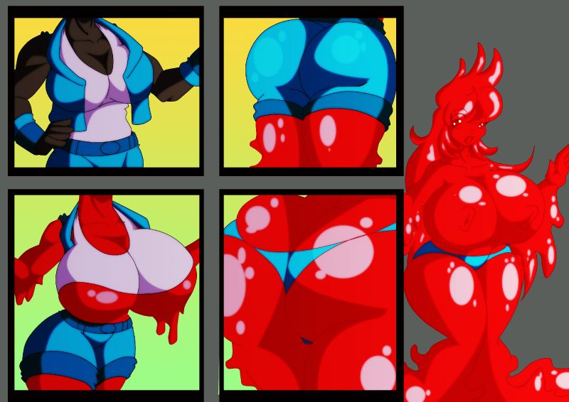 slime girl transformation sequence