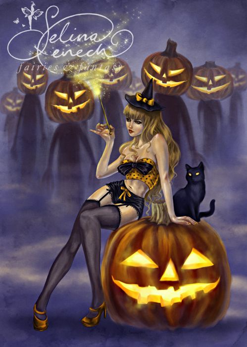 beautiful halloween witches