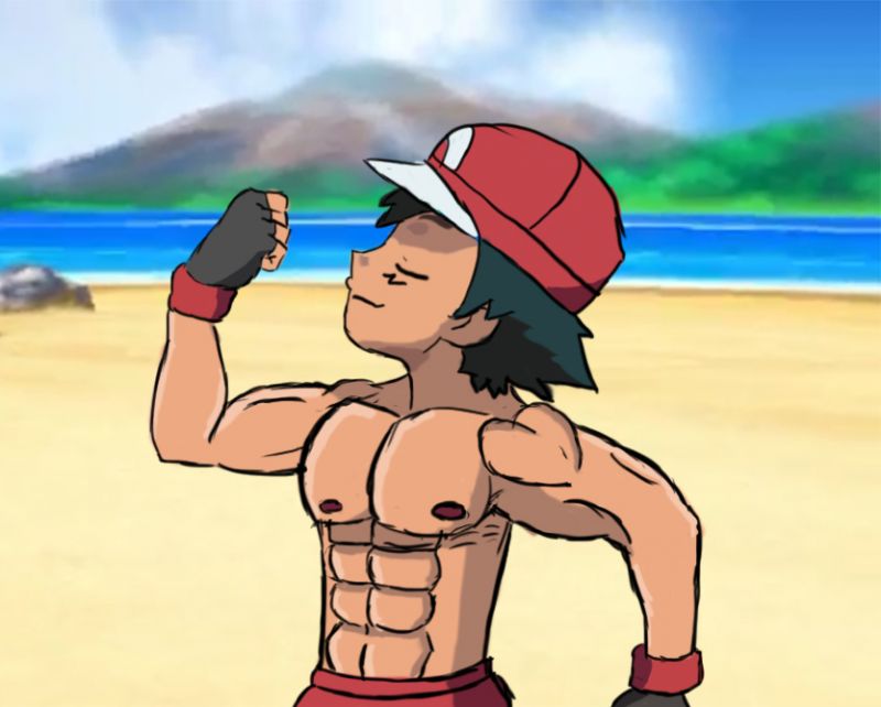 tf pokemon ash muscles