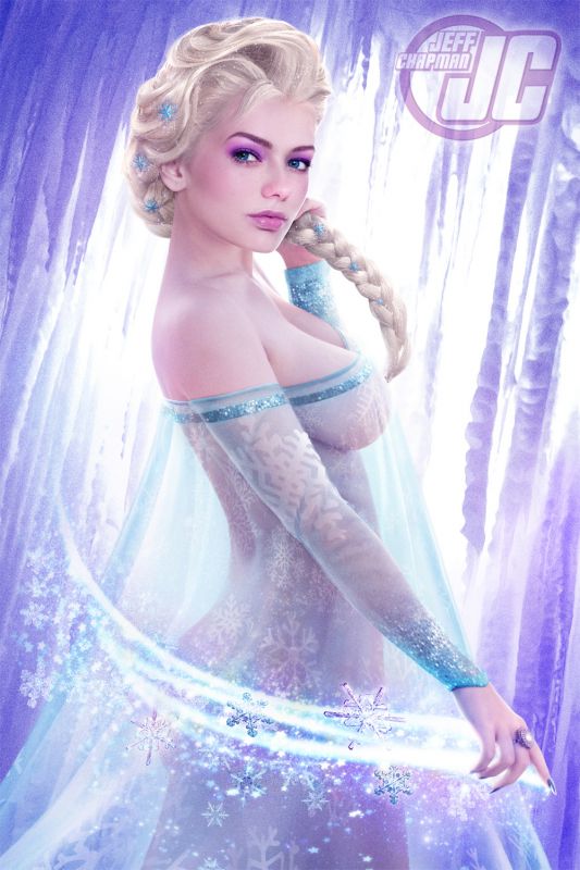 Elsa frozen naked