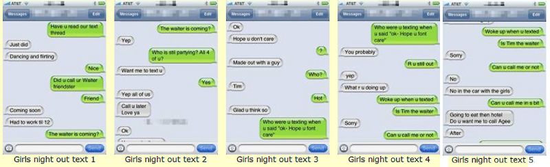 cheating wife text messages