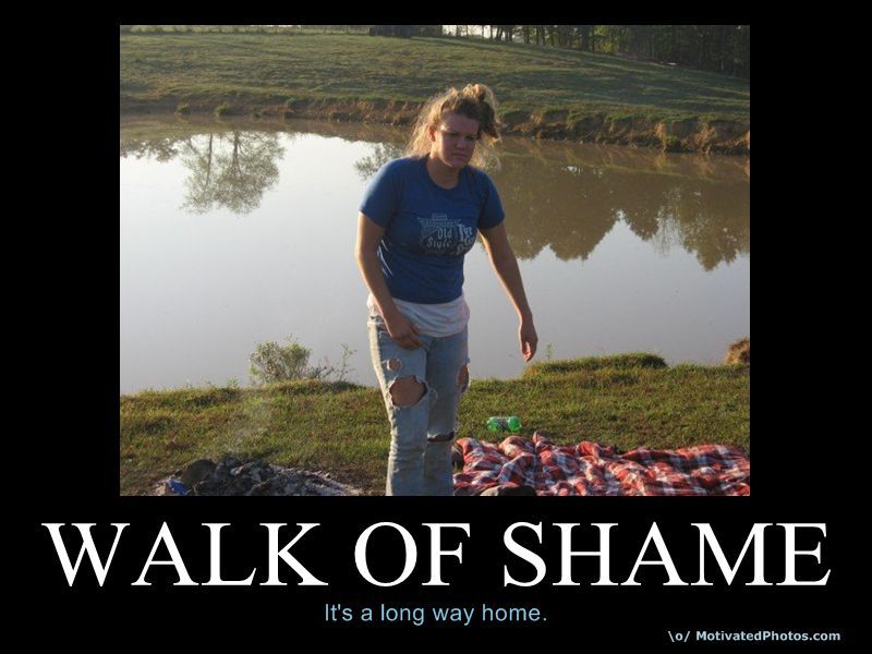 cum walk of shame