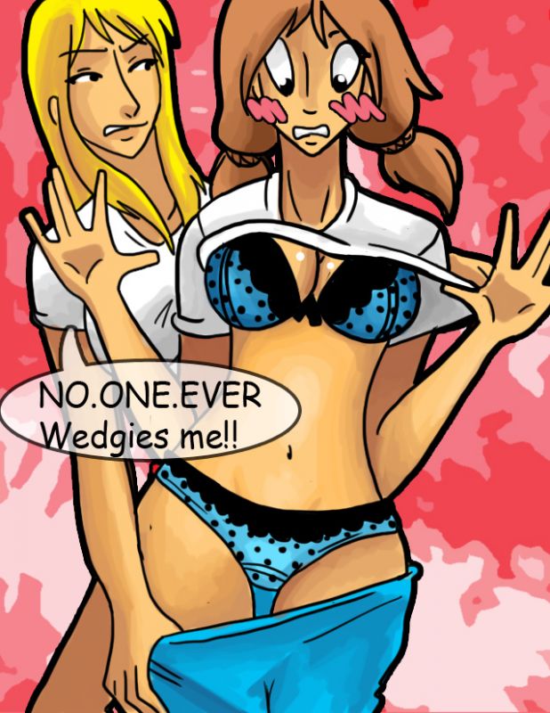 red lace wedgie comic strip