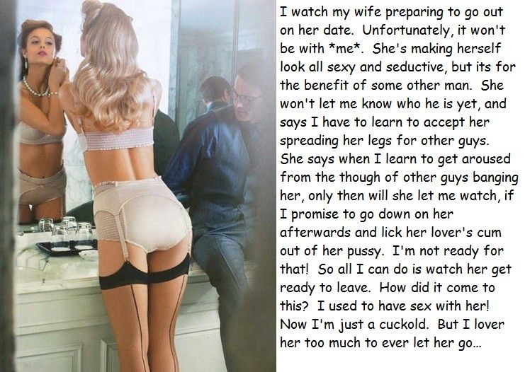 getting ready date cuckold captions wife