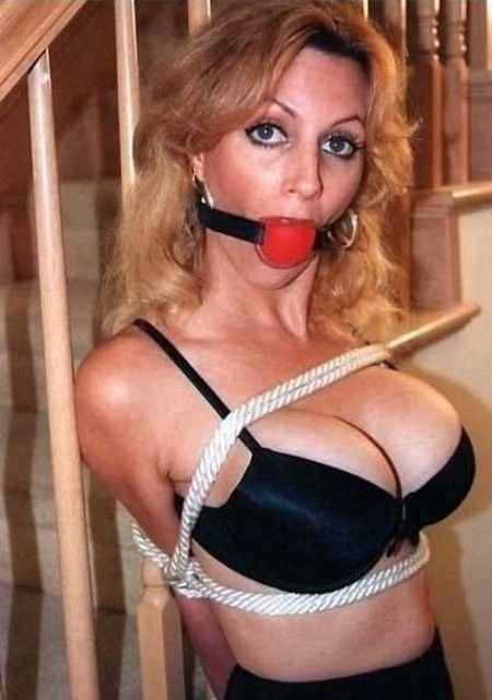 ball gag in mouth