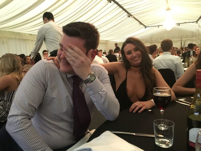 bride nip slip