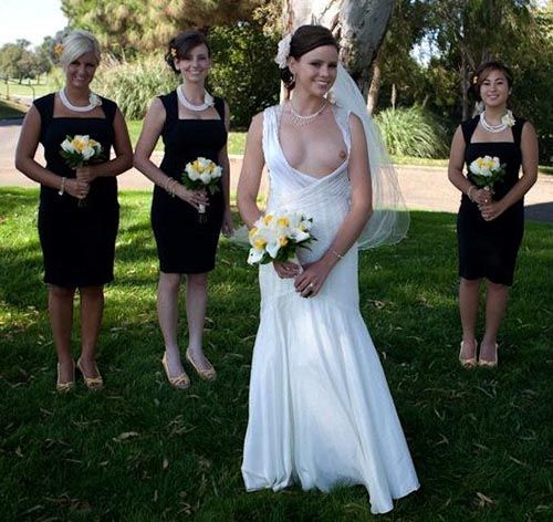 nip slips at weddings