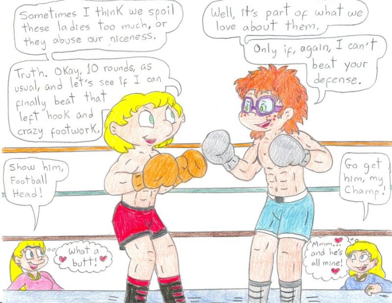 sexfight drawing couple vs couple