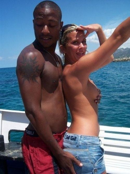 interracial wife on jamaican vacation