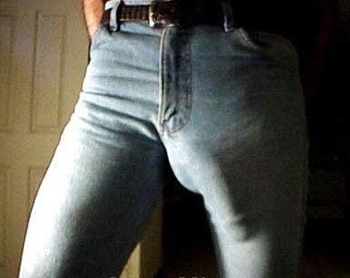 hard cock bulging in jeans