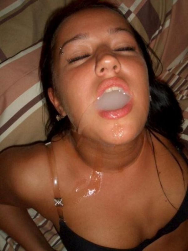 woman sensual mouth wide open