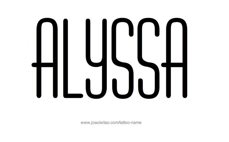 alyssa name art