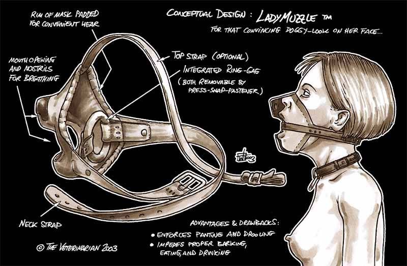 submissive collar and leash
