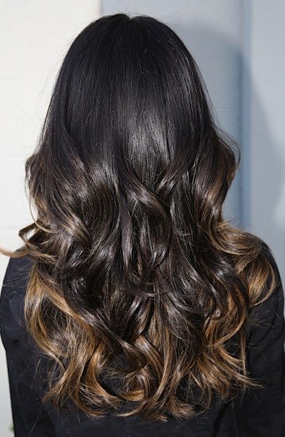 brown to caramel ombre hair