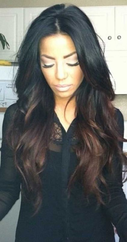 chocolate ombre hair