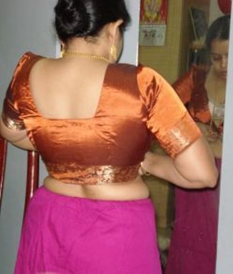 fat aunty saree