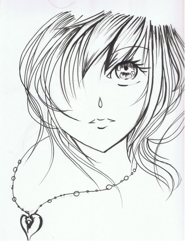 teen girl drawing