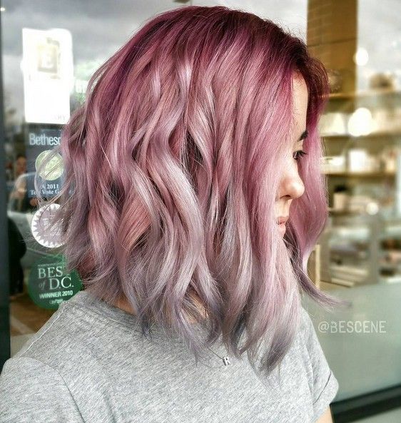 burgundy and blonde ombre