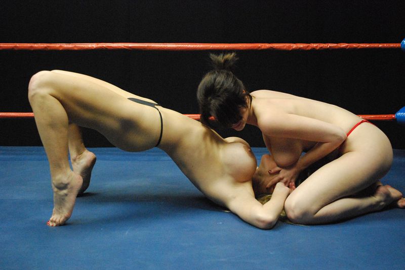topless mixed wrestling