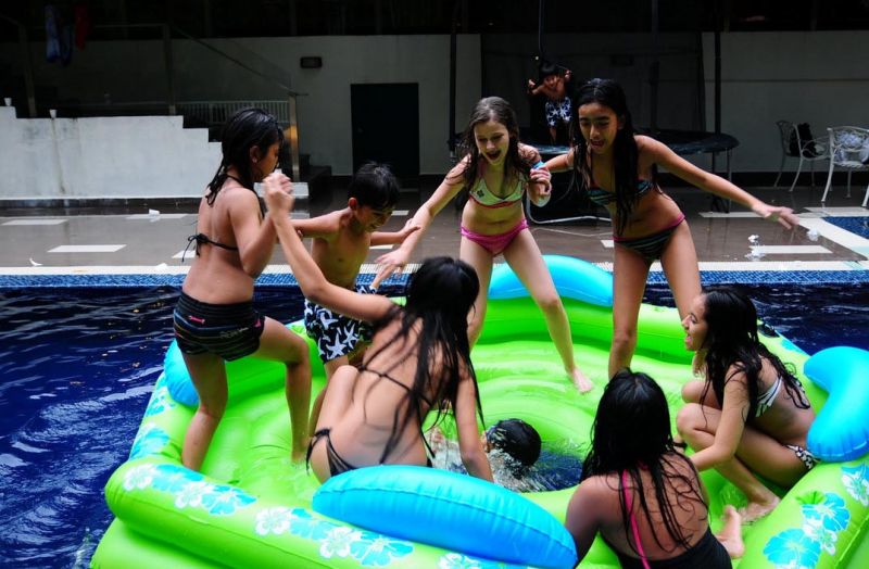 girl scout pool party