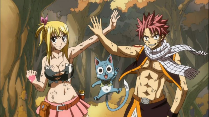 natsu and lucy in bed
