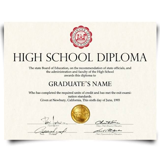 high school diploma cartoon