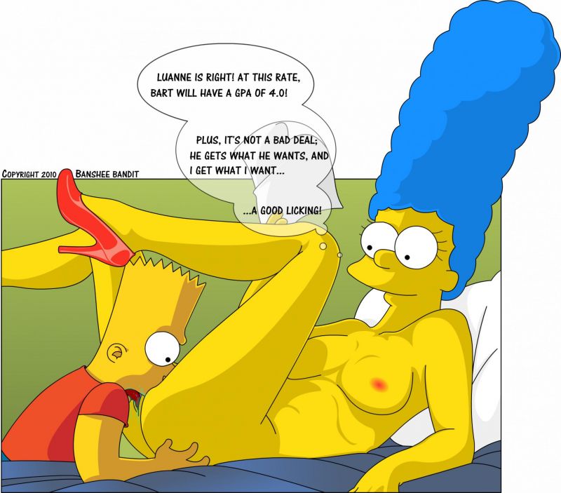Bart and lisa sex in bed