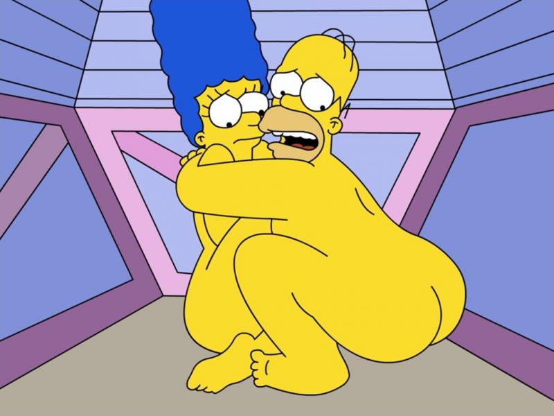 marge and bart from simpsons