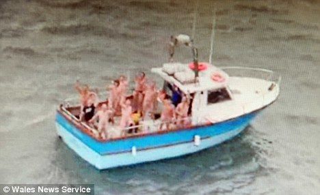 naked girl on boat family