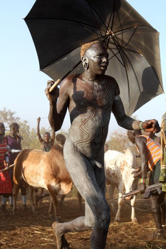 naked african tribe men