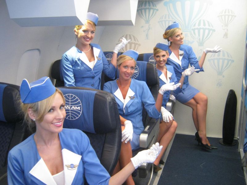 vintage pan am flight attendants