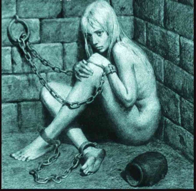 slave girl comic art