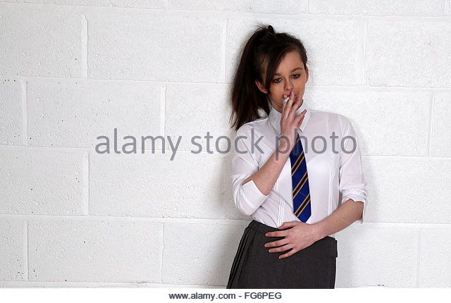 girl high teenage school uniform