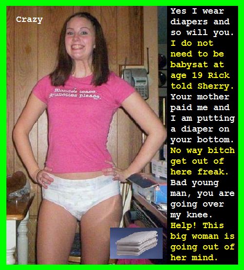 kidnapped put in diaper captions