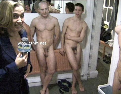 Mature nude women and men together in coed locker room Female Reporter Locker Room Nude Cumception