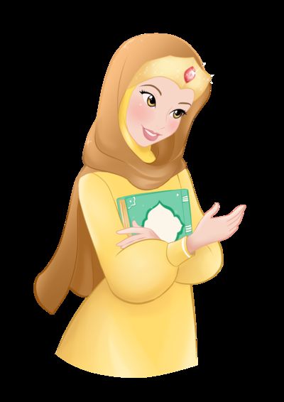 hijab girl cartoon people