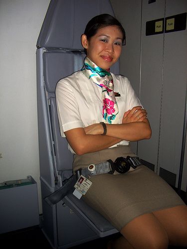 airline stewardess legs