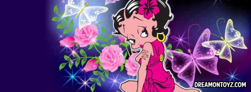 red betty boop shower curtain