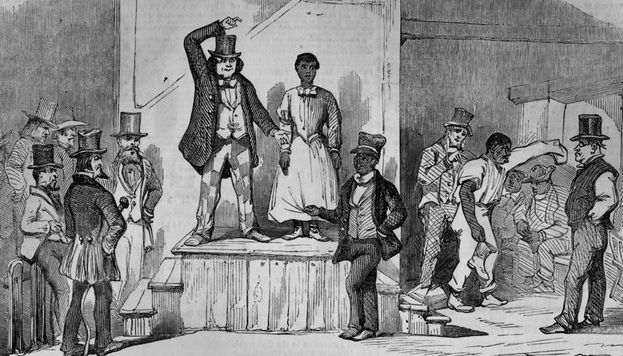 slave auction block