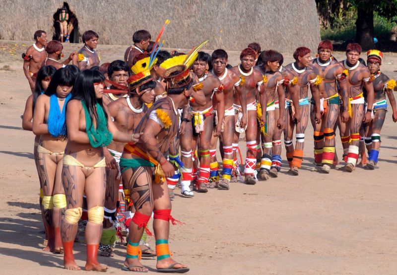 brazilian indigenous xingu tribe women